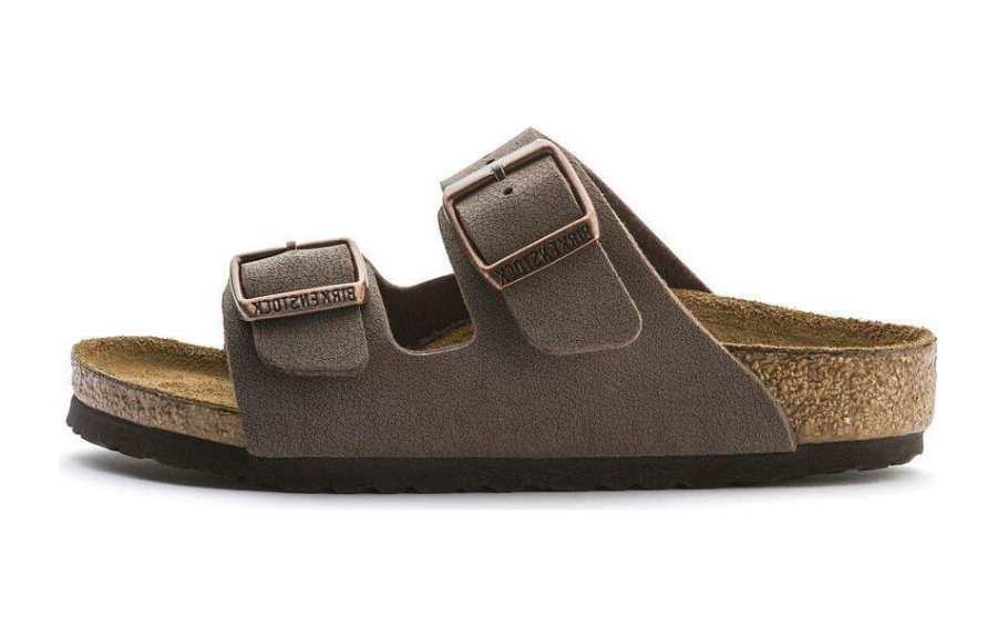 Birkenstock Synthetic Leather Kids' Slippers Mocha Narrow Kids'