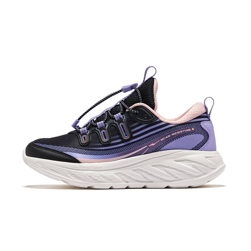ERKE KIDS Crossed Synthetic Leather, Textile Low top Running Shoes Pop Purple Kids'