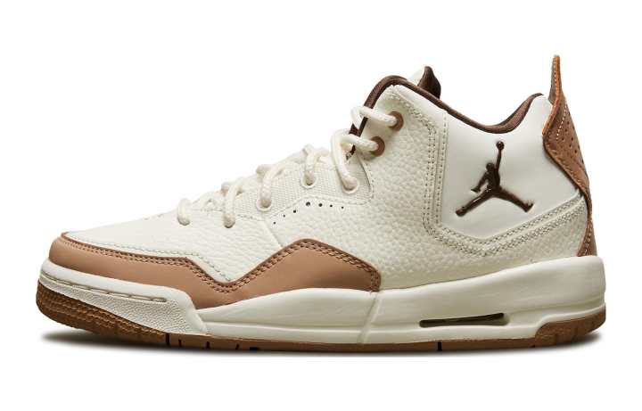 Jordan Jordan Courtside 23 Synthetic Leather Slip Resistant Cushioning Abrasion Resistant Mid top Children's Basketball Shoes