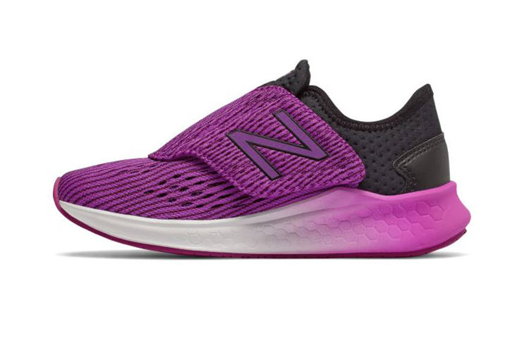 New Balance New Balance NB Fresh Foam Comfortable Low top Kids' Running Shoes Purple Black Children Aged 3 7 Years Old