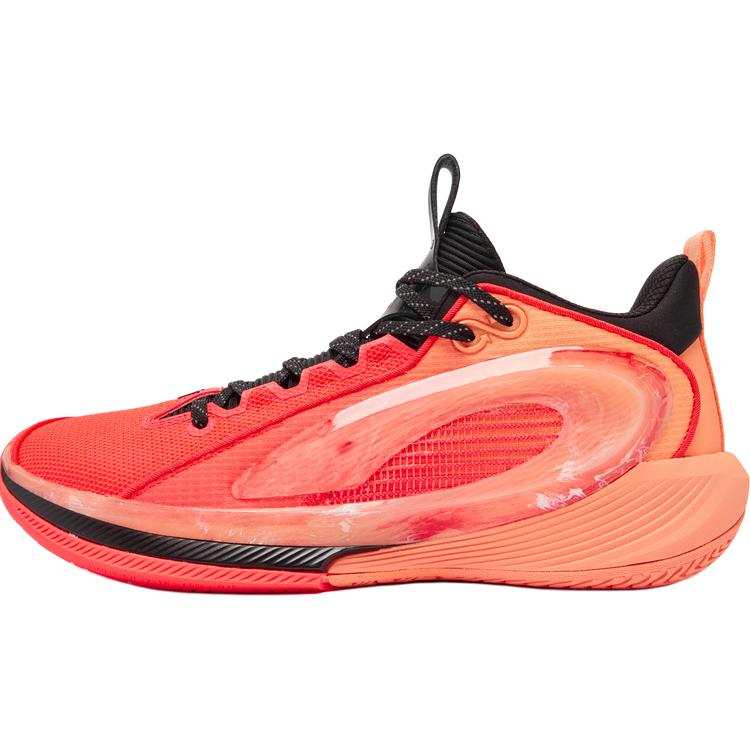 QIAODAN Low top Basketball Shoes Red Orange Teenagers