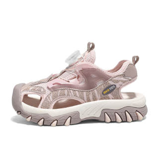 BKG Microfiber Leather Slip Resistant Rebound Slip Resistant Rebound Children's Sandals Pink Kids'