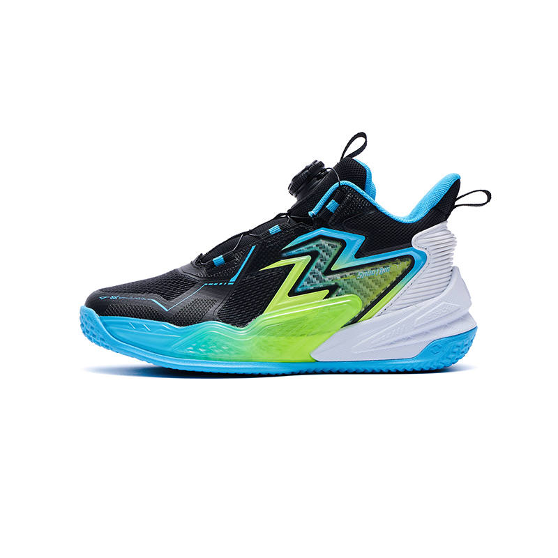 361°KIDS Cushioning Abrasion Resistant Rebound Mid top Children's Basketball Shoes Black White Blue Kids'