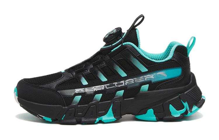 Antakids Fabric Slip Resistant Abrasion Resistant Low top Kids Lifestyle Shoes Black Blue Kids'
