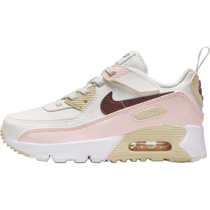 Nike Nike Air Max 90 EasyOn Abrasion Resistant Abrasion Resistant Low top Kids' Running Shoes White/Pink