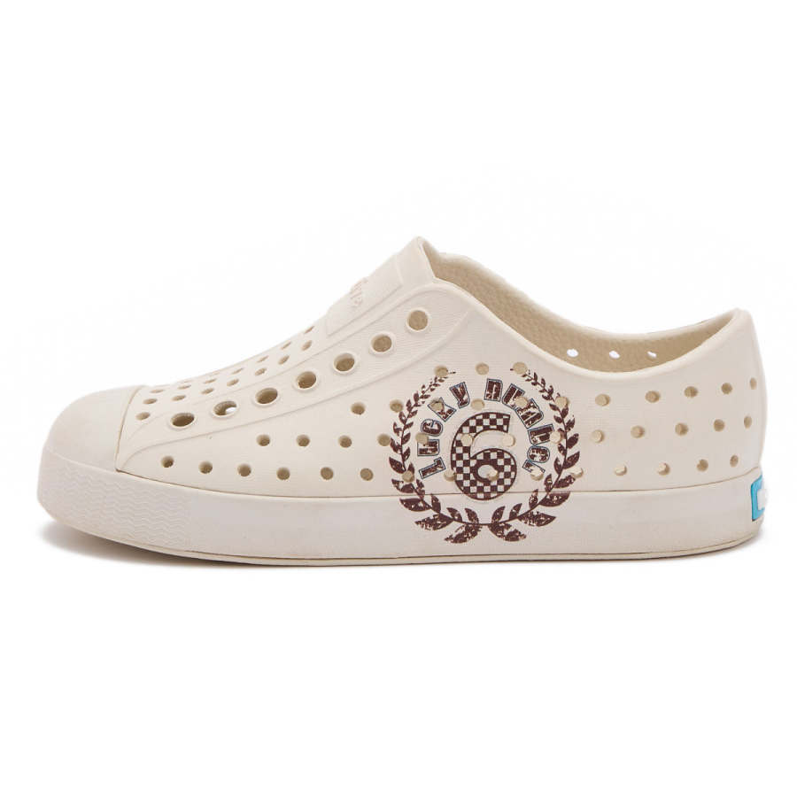 Native Shoes Jefferson Numbers Party Collection Children's Sandals White Kids'