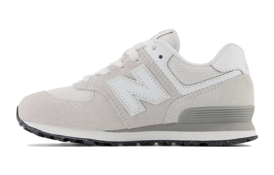 New Balance New Balance NB 574 Core Comfortable Cushioning, Wear Resistant Low top Kids' Running Shoes White Gray Kids'