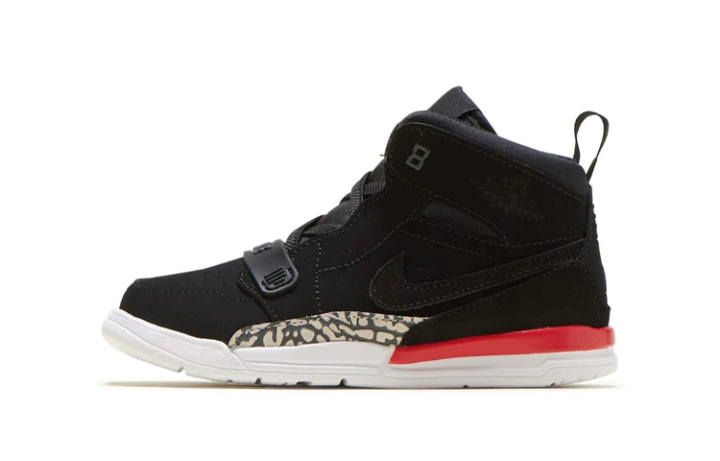 Jordan Jordan Legacy 312 Slip Resistant Cushioning High top Toddler Shoes Black Red Infant And Toddler