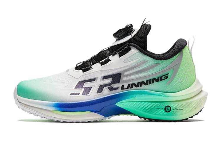 Antakids Fabric Comfortable Cushioning, Wear Resistant Low top Running Shoes White Blue Green Teenagers