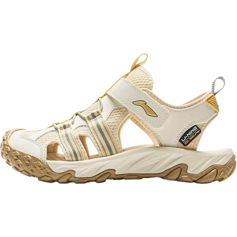 Li-Ning YOUNG Li Ning YOUNG Sportlife Slip Resistant Abrasion Resistant Low top Children's Sandals Ecru Kids'