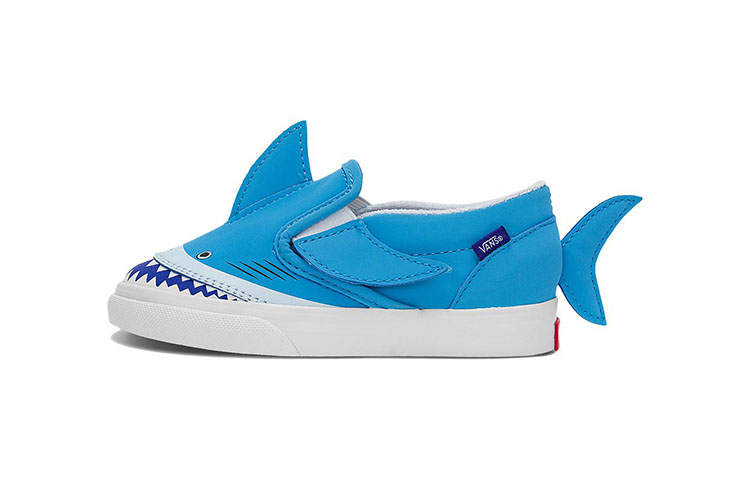Vans V Low top Skateboard Shoes Blue White Infant And Toddler