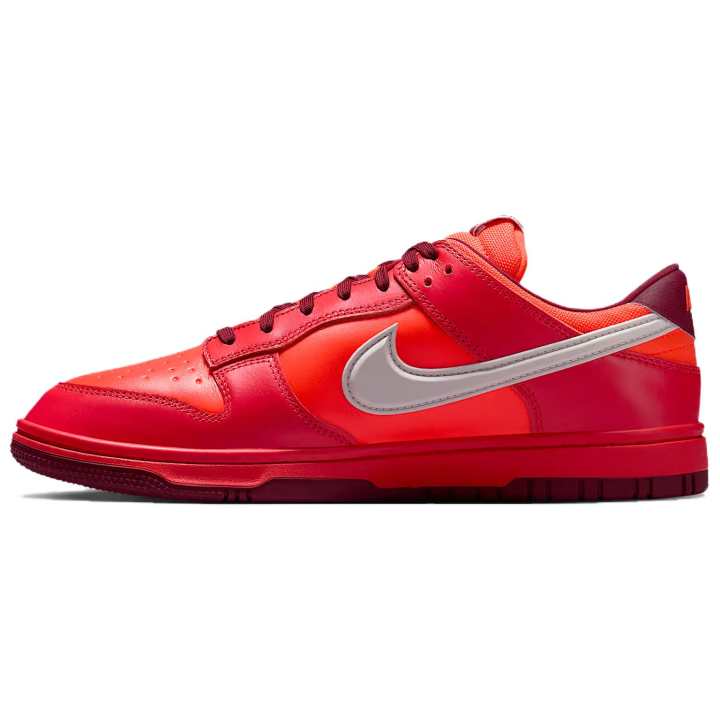 Nike Nike Dunk Leather Slip Resistant Waterproof Abrasion Resistant Low top Skateboard Shoes Unisex Red