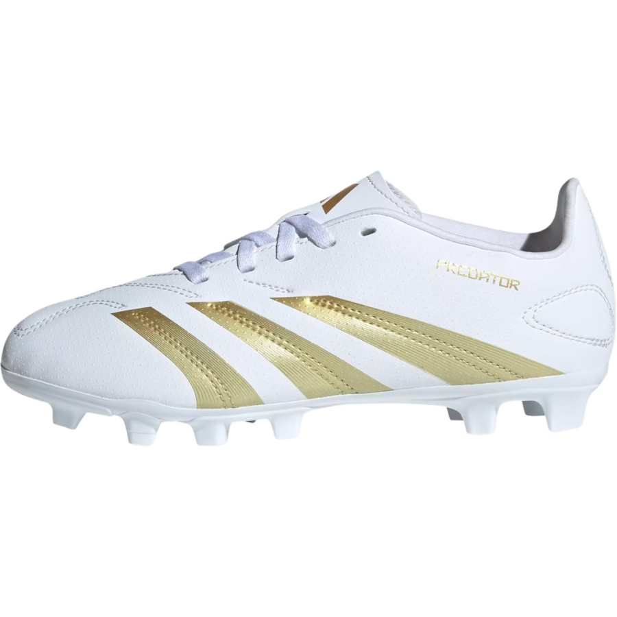Adidas Adidas Predator CLUB Slip Resistant Abrasion Resistant Low top Kids' Soccer Shoes White Gold Kids'