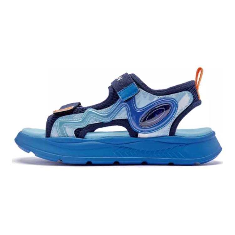 QIAODAN Slip Resistant Cushioning Breathable Children's Sandals Blue Teenagers