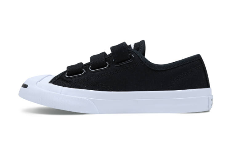 Converse Jack Purcell 3V Low top Kids Canvas Shoes Black Children Aged 3 7 Years Old