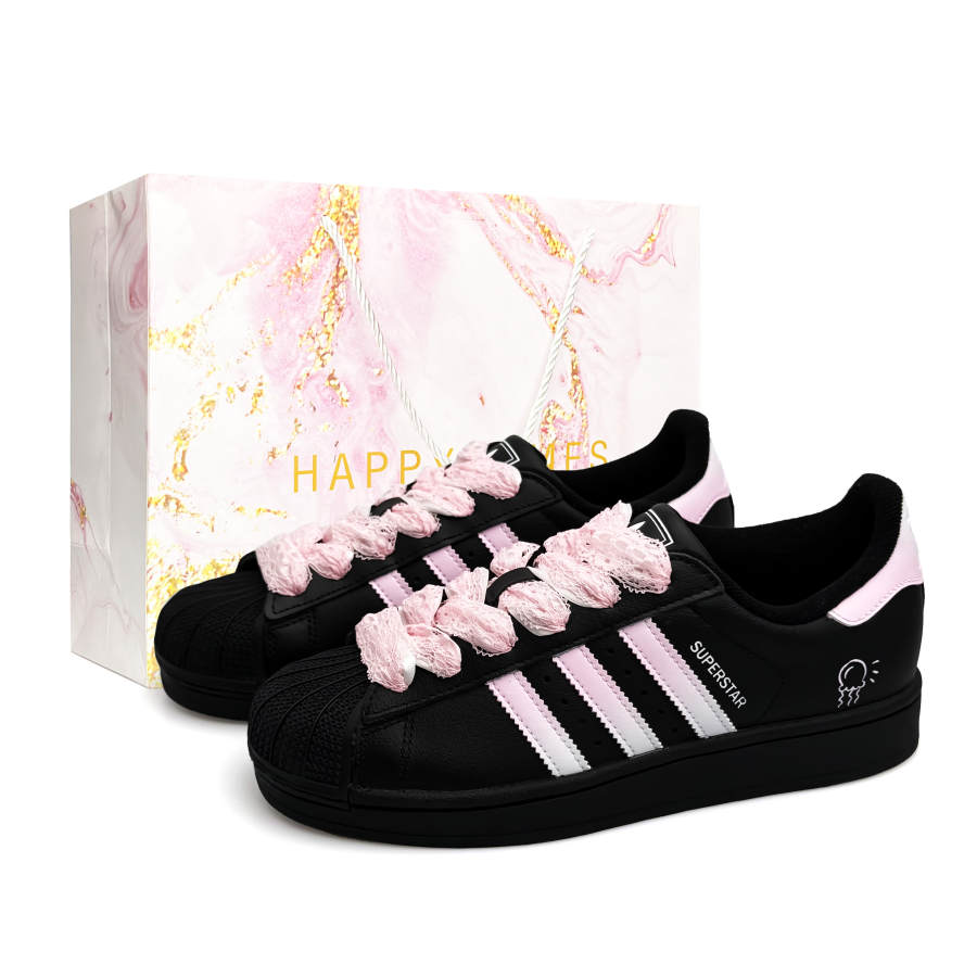 Adidas Originals Superstar 2 Gradient Bubble Jellyfish, Special Shopping Bag Leather Abrasion Resistant Low top
