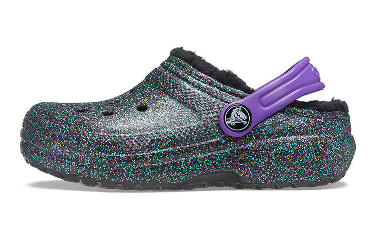 Crocs Crocs Classic Clog Fleece Lined Abrasion Resistant Clogs Black Kids'