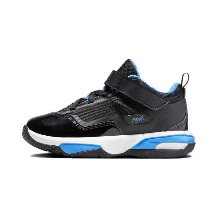 Nike Nike Stay Loyal 3 Cushioning Breathable Mid top Kids' Running Shoes Black Blue Children Aged 3 7 Years Old