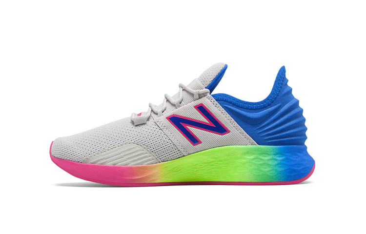 New Balance New Balance NB Fresh Foam Roav Mesh Cushioning Low top Kids' Running Shoes White Children Aged 3 7 Years Old
