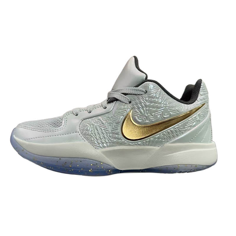 Nike Nike Ja 2 Slip Resistant Abrasion Resistant Low top Children's Basketball Shoes White Children Aged 3 7 Years Old