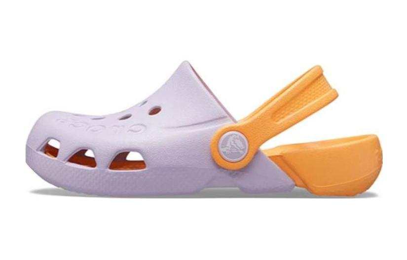 Crocs Comfortable Abrasion Resistant Breathable Children's Sandals Light Purple Melon Orange Kids'