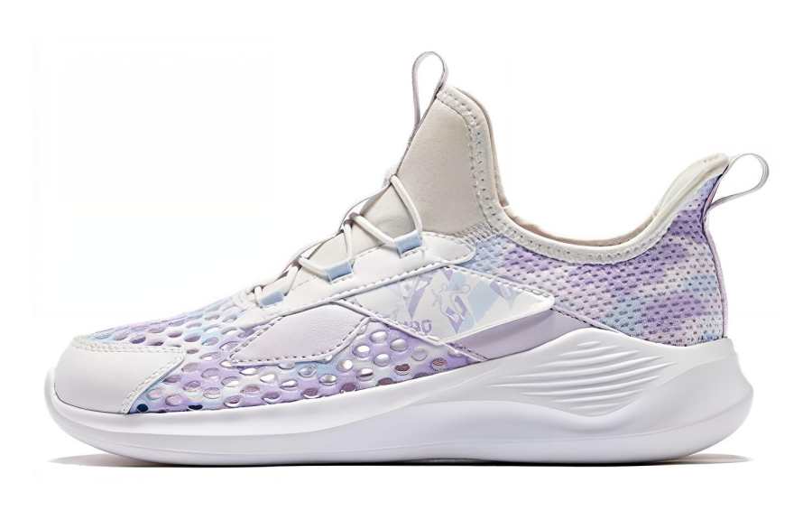 QIAODAN Low top Running Shoes White Purple Unisex