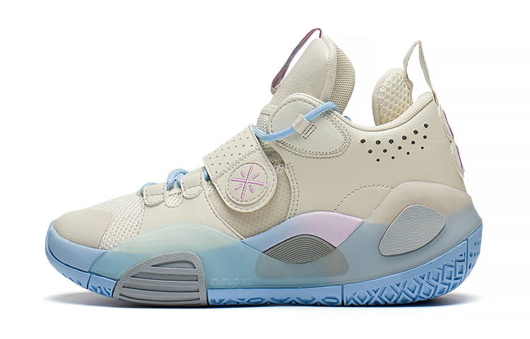 Li-Ning YOUNG Li Ning YOUNG ALL CITY 8 Mid top Children's Basketball Shoes White Blue Unisex