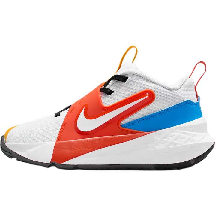 Nike Nike Team Hustle D 12 Low top Children's Basketball Shoes White Red Blue Kids'