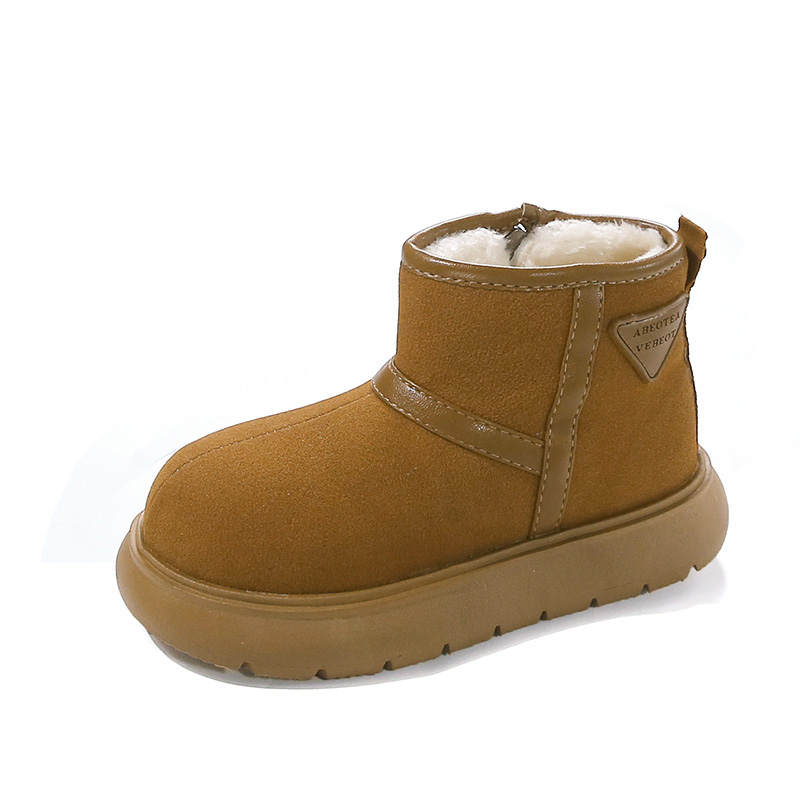 CHAOGONG Fleece Lined Versatile Minimalist Style Children's Cotton Shoes Kids'