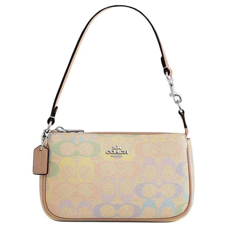 COACH Nolita Coated Canvas Handbag Small Women's Rainbow