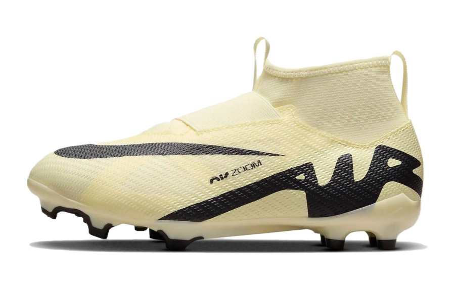 Nike Nike Mercurial Superfly 9 Slip Resistant Slip Resistant Mid top Kids' Soccer Shoes Yellow Black Kids'