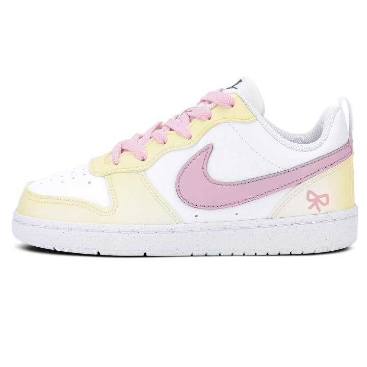 Nike Nike Court Borough Milk Candies Spring Whisper Synthetic Leather Cushioning Abrasion Resistant Breathable Low top