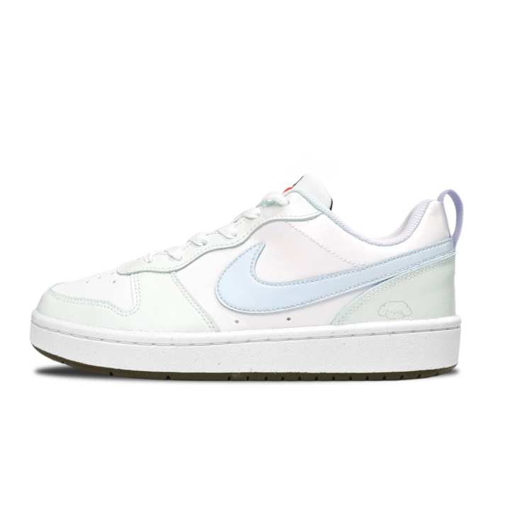 Nike Nike Court Borough 2 Green Grape Boba Synthetic Leather Slip Resistant Abrasion Resistant Low top Skateboard Shoes