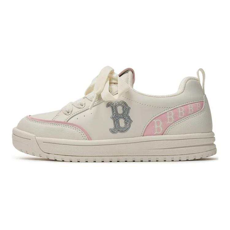 MLB KIDS Boston Red So Slip Resistant Abrasion Resistant Kids Lifestyle Shoes White Pink Kids'
