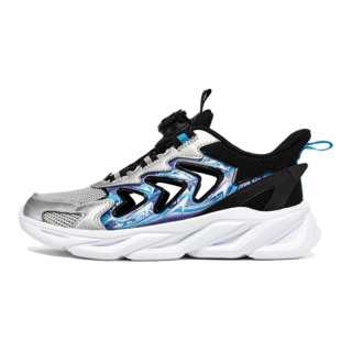 361°KIDS Low top Running Shoes Black Silver Gray Teenagers