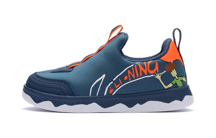 Li-Ning YOUNG Li Ning YOUNG Synthetic Leather, Textile Slip Resistant Abrasion Resistant Low top Kids' Skateboarding Shoes