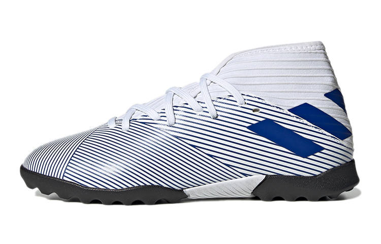 Adidas Adidas Nemeziz Abrasion Resistant Abrasion Resistant Mid top Kids' Soccer Shoes White Blue Kids'