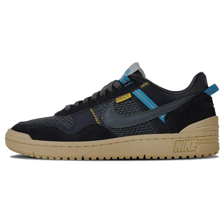 Nike Nike x Union LA Field General Comfortable Low top Skateboard Shoes Men's Black Gray