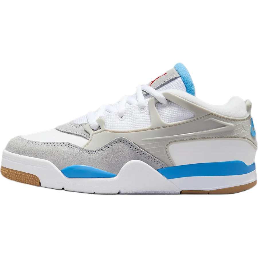 Jordan Jordan Air Jordan 4 Cushioning, Wear Resistant Low top Casual Shoes White Kids'