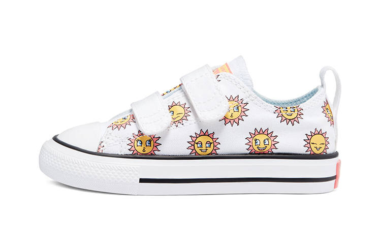 Converse Chuck Taylor All Star Low Top Low top Skateboard Shoes White Yellow Infant And Toddler