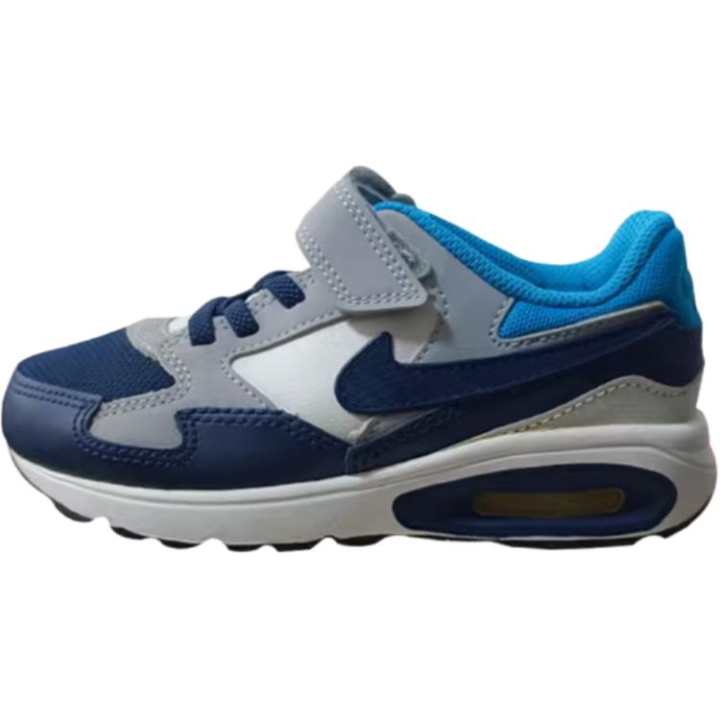 Nike Nike Air Max ST Fabric Comfortable Low top Kids' Running Shoes Blue Gray Children Aged 3 7 Years Old