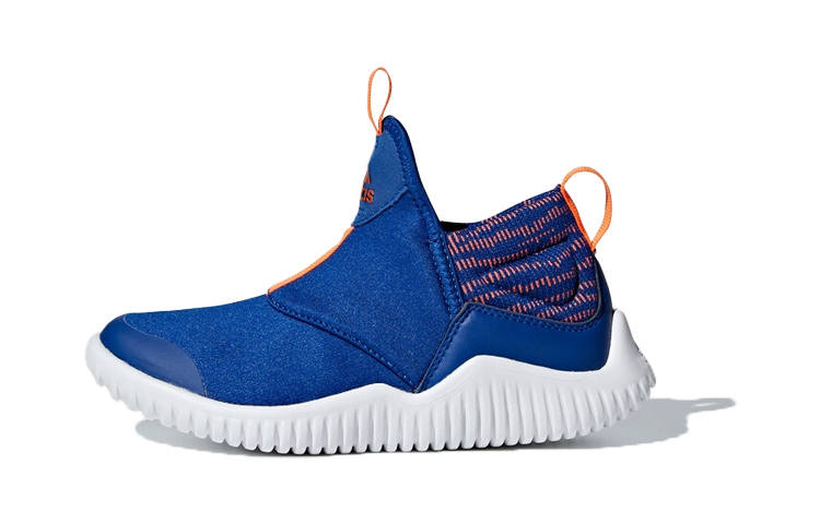 Adidas Adidas Rapidazen C Fabric Slip Resistant Low top Kids' Running Shoes Blue Orange White Children Aged 3 7 Years Old