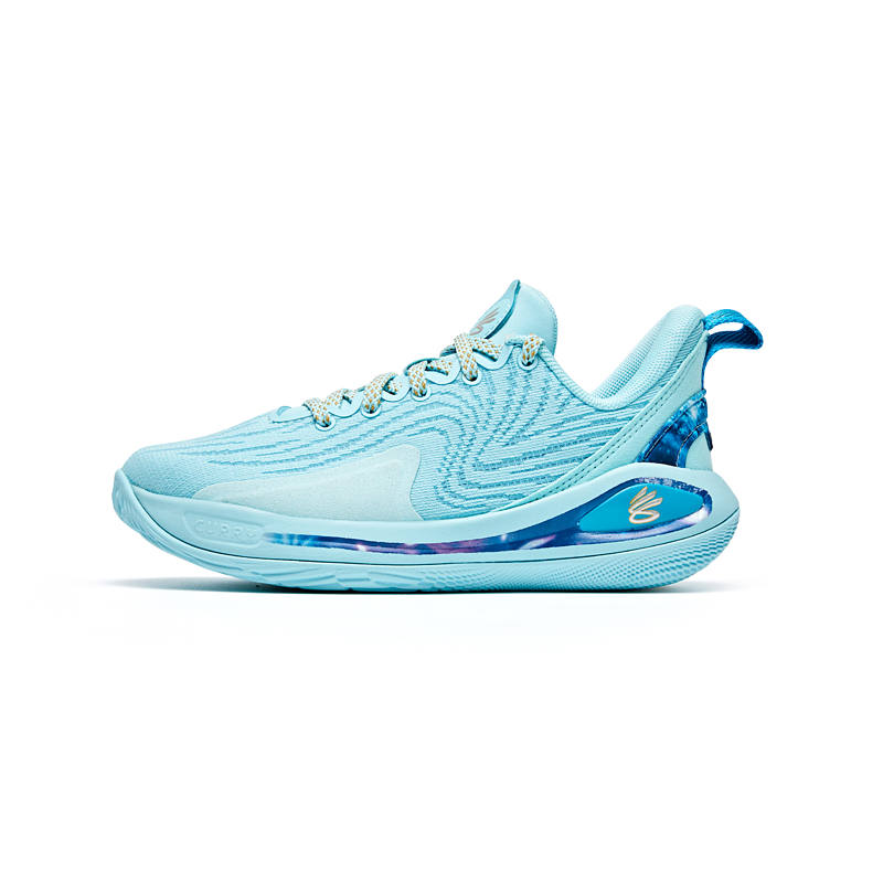 Under Armour Anti Slip Wear Resistant Low Top Children's Basketball Shoes Blue Children Aged 3 7 Years Old