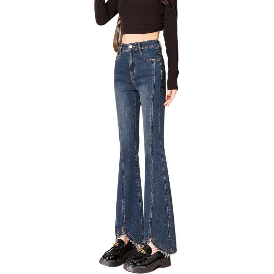 Tonlion Jeans Women's Medium Blue Moderate Flared Pants