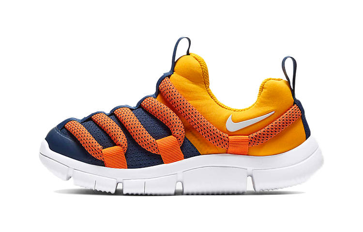 Nike Nike Novice Slip Resistant Cushioning Abrasion Resistant Kids Lifestyle Shoes Blue Orange Children Aged 3 7 Years Old