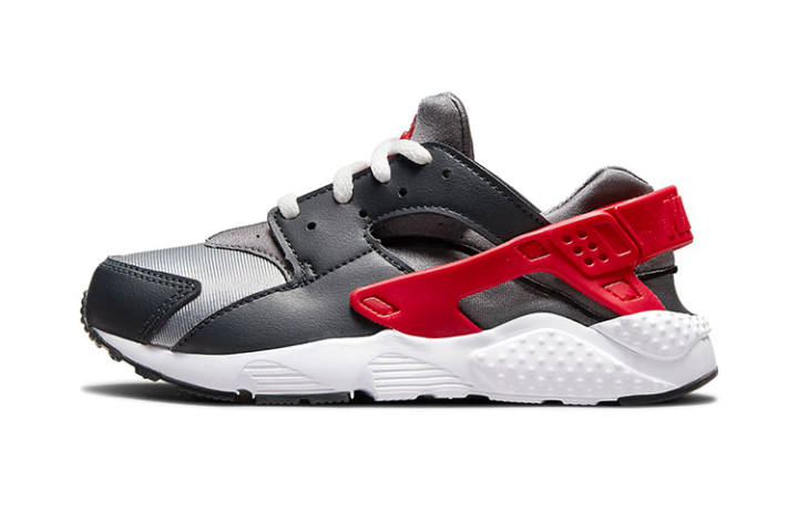 Nike Nike Huarache Run Dark Smoke Grey University Red GS