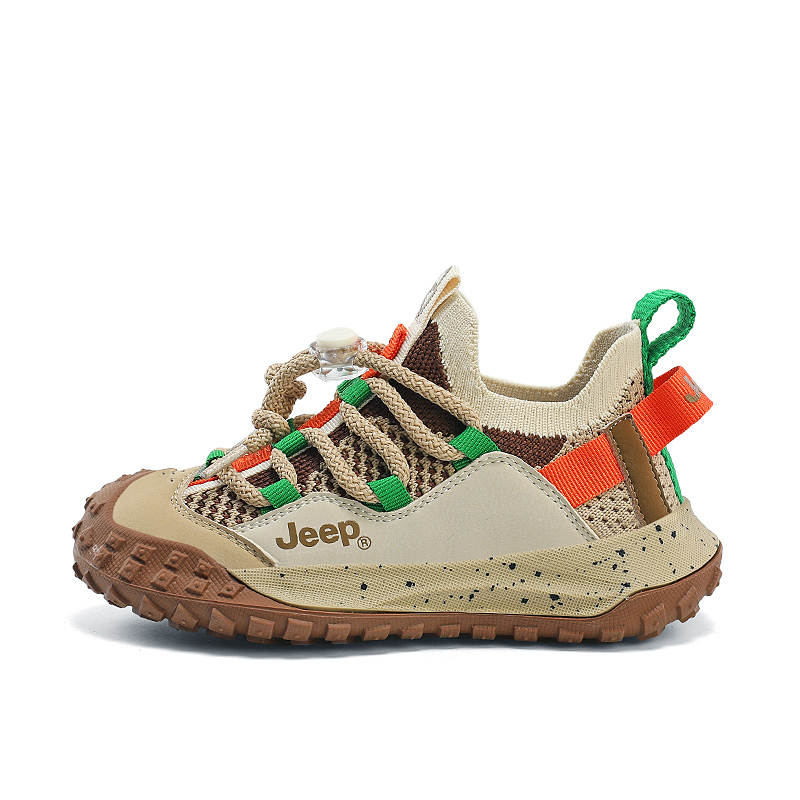 Jeep Abrasion Resistant Low top Kids Lifestyle Shoes Brown Kids'