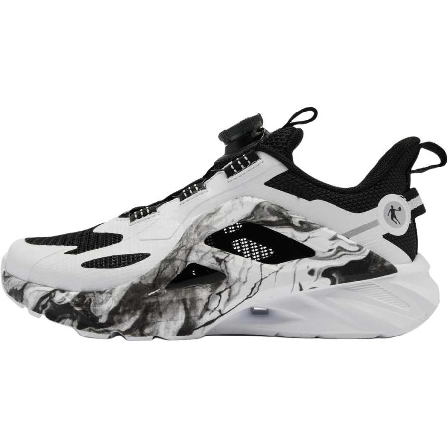 QIAODAN Low top Running Shoes White Black Teenagers