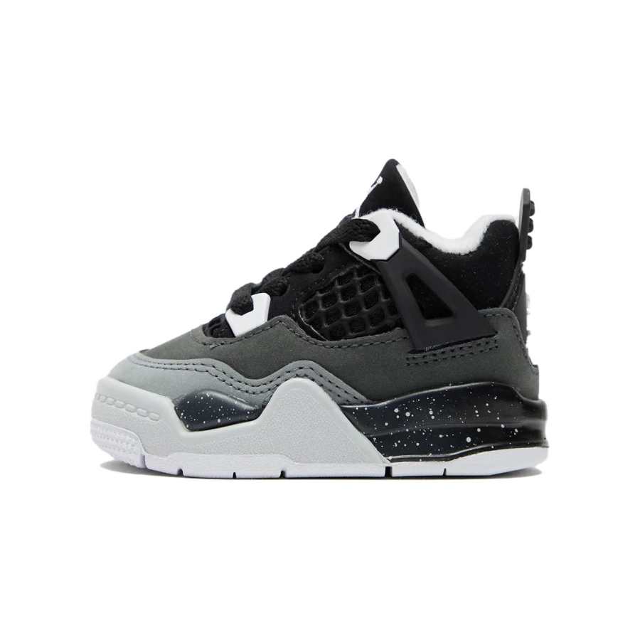Jordan Jordan Air Jordan 4 Slip Resistant Abrasion Resistant Mid top Toddler Shoes Black Infant And Toddler