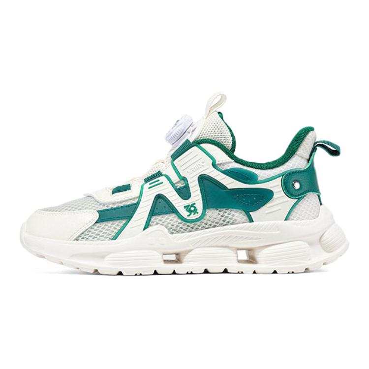361°KIDS Soft And Comfortable Low top Casual Shoes White Green Teenagers